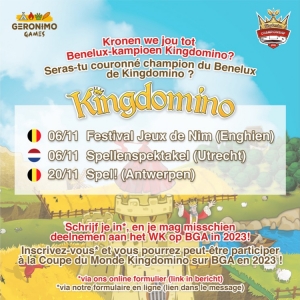 Vous pensez être le meilleur joueur de Kingdomino du Benelux ? Participez au championnat ! 